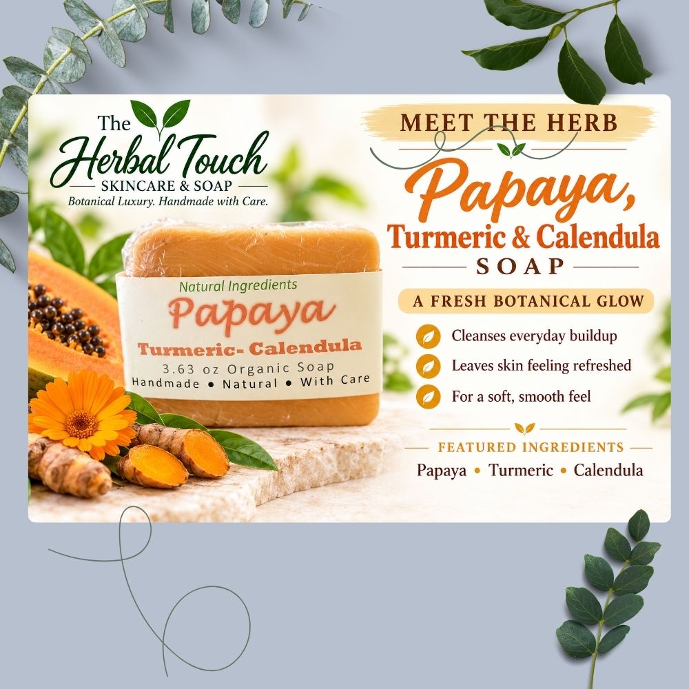 Papaya Turmeric Herbal Soap