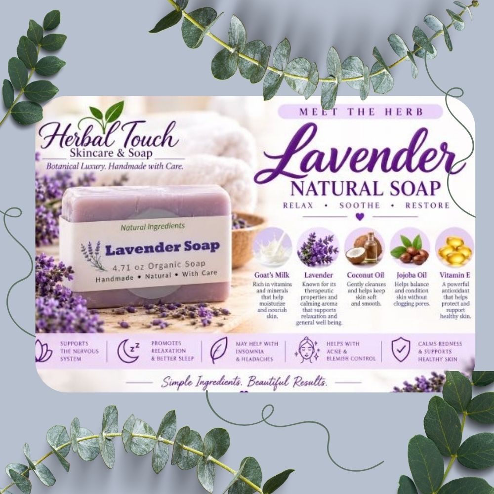 Lavender Herbal Soap