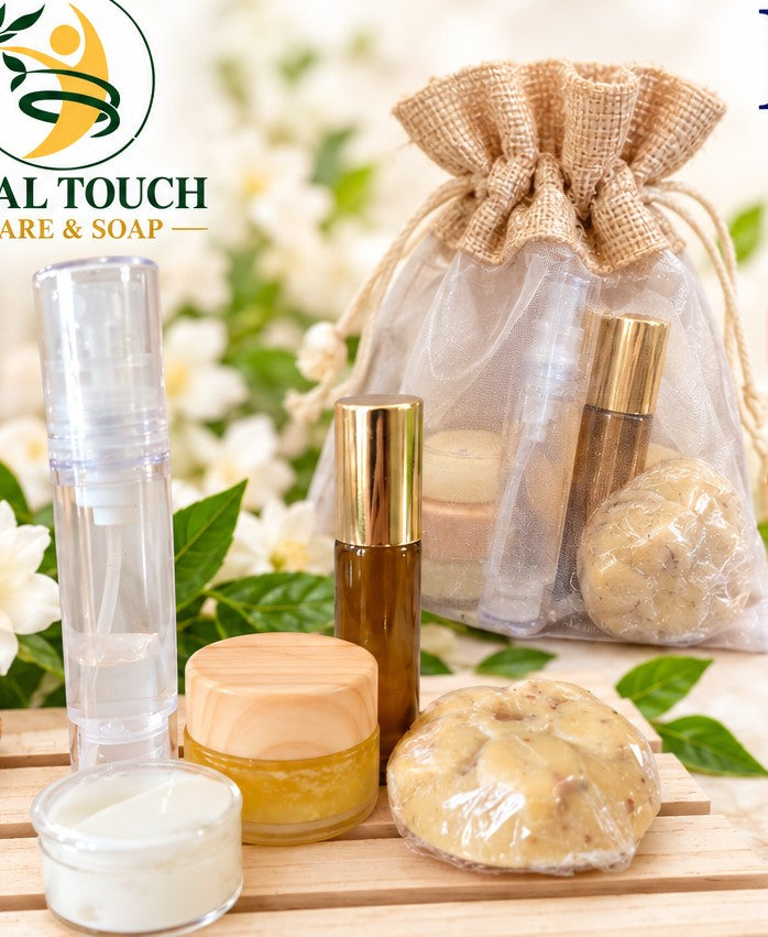 Sampler's Kit- Facial Oils, Turmeric Soap, Toner Mist, Almond Lotion, Whipped Turmeric Face Cream